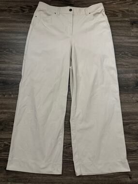 Lululemon City Sleek 5 Pocket Wide-Leg High Rise 7/8 Length Pant White Opal 30